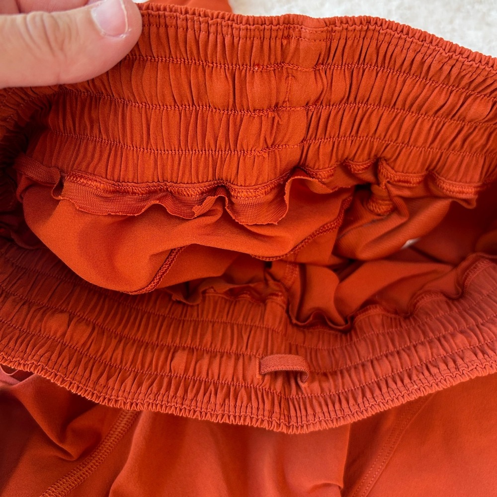 Lululemon Track That High-Rise Lined Short 3 Rust Orange LW7DKOS XS READ - Picture 7 of 7